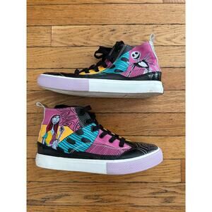 Disney Nightmare Before Christmas Jack & Sally High Top Sneakers Size 9